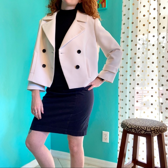 White House Black Market Jackets & Blazers - White House Black Market White Blazer/Suit Jacket